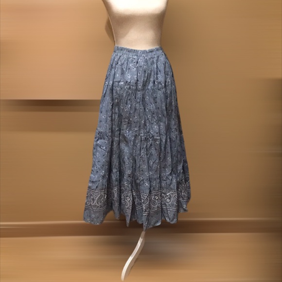 Bohemian Bandana Prairie  Broomstick Skirt - Picture 3 of 6